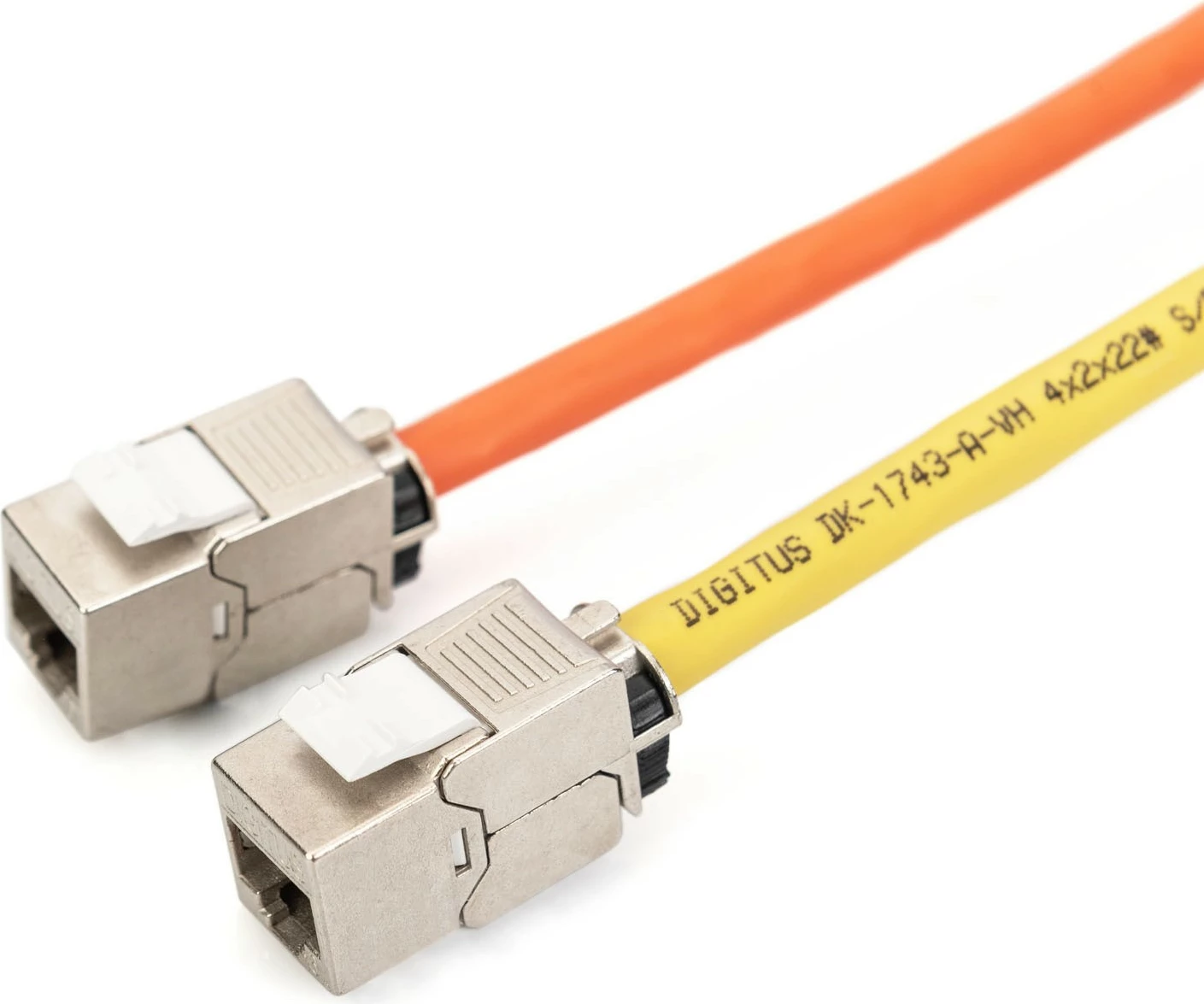 Keystone modul Digitus Cat. 6A, shielded, menaxher kabllosh, RJ-45, silver