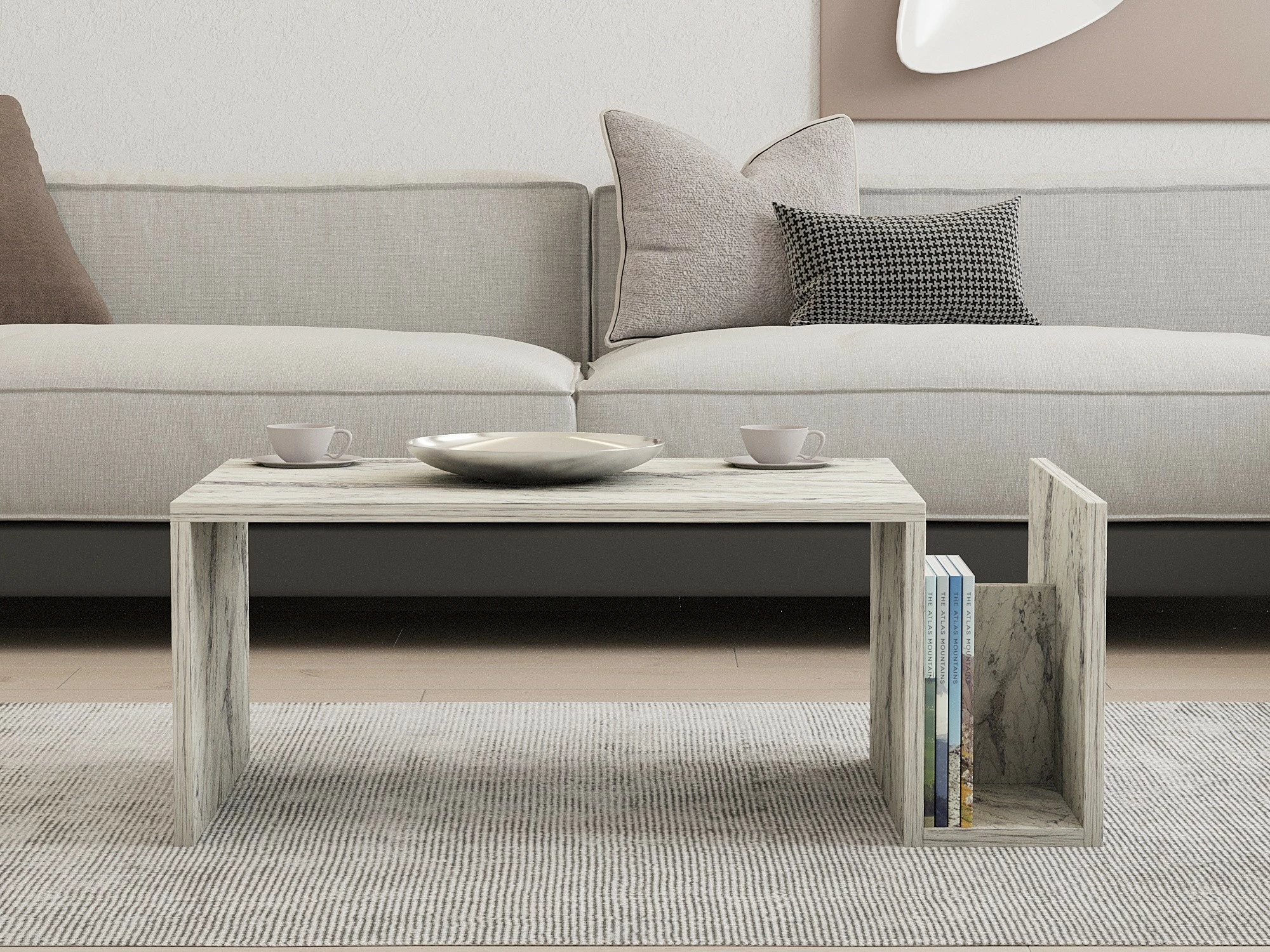 Tavolinë kafeje Hanah Home, Memo - Freesia Marble