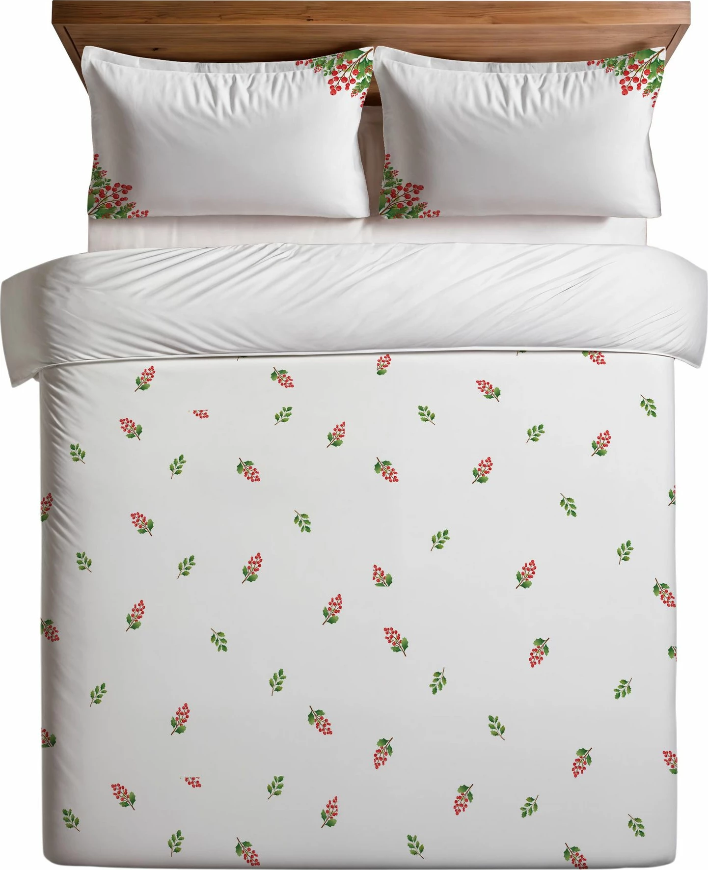 Set mbulesë për jorgan Super King, L'Essentiel Linge de Maison, Kokina, e bardhë, e gjelbër, e kuqe