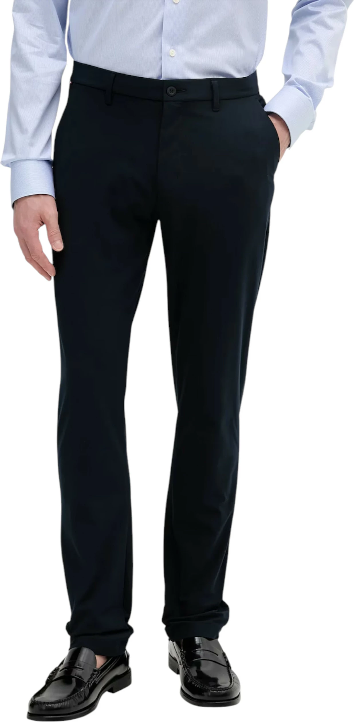 Pantallona për meshkuj Tommy Hilfiger Denton Knit Tech Chi MW0MW39316, të kaltra të errëta