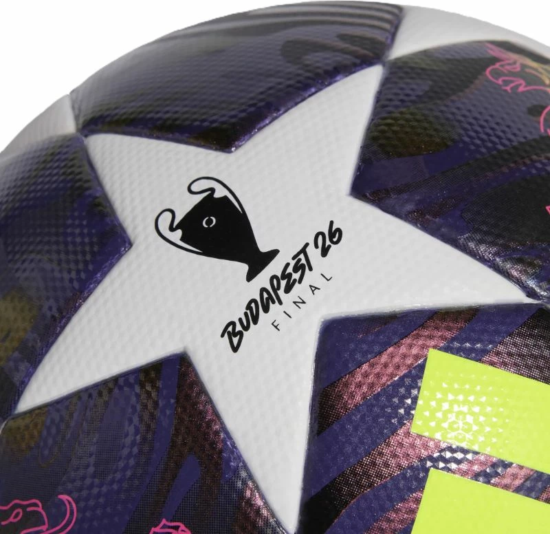 Top futbolli adidas UCL 25/26 Final League J350, i bardhë/vjollcë