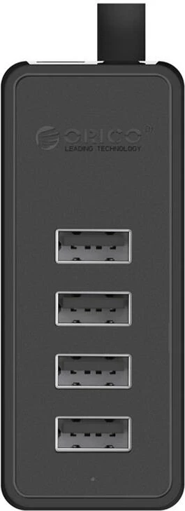 USB Hub Orico W5P-100, 4x USB 2.0, 1m kabllo, e zezë