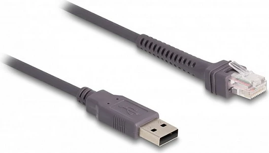 Kabllo DeLOCK RJ50 në USB 2.0 Type-A, 2 m, gri