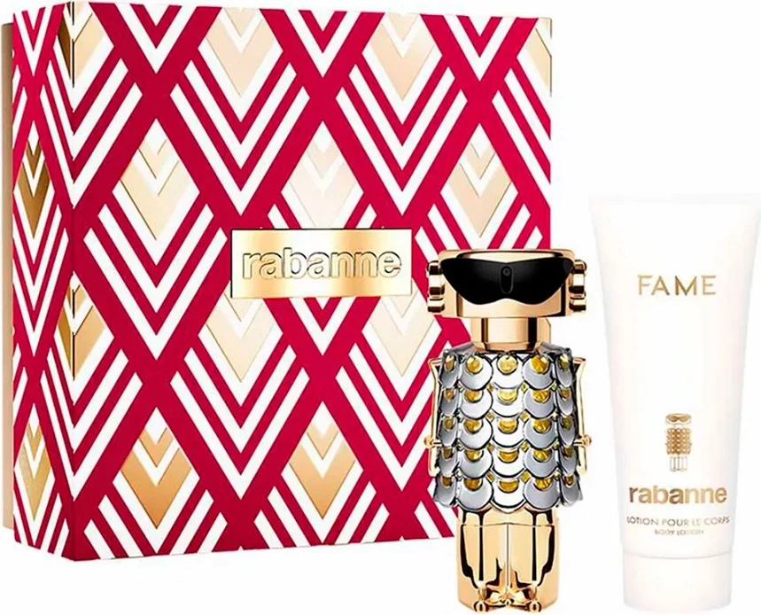 Set Eau de Parfum për femra Paco Rabanne Fame 80ml + balsam trupi 100ml