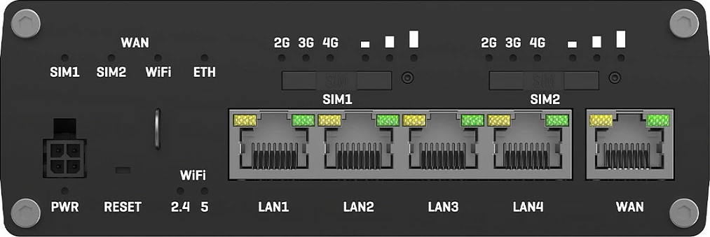 Router industrial Teltonika RUTX12, Dual 4G LTE Cat 6, 5x Gigabit LAN, Wi‑Fi, i zi