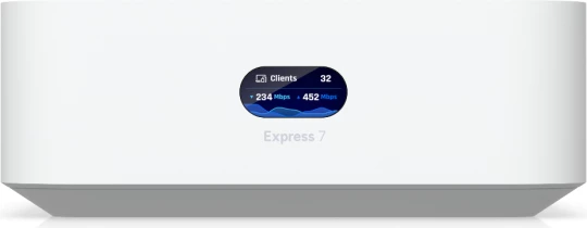 Router Ubiquiti UniFi Express 7 UX7, WiFi 7, 10GbE WAN, 2.5GbE LAN, i bardhë