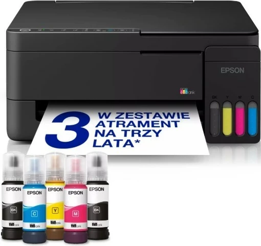 Printer multifunksional Epson EcoTank L3351, A4, Wi‑Fi, USB 2.0, ngjyrë e zezë