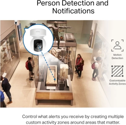 Kamerë sigurie WiFi TP-LINK Tapo C212 2K 3MP Pan/Tilt, bardhë