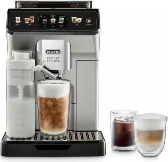 Aparat kafeje automatik DeLonghi Eletta Explore ECAM450.65.S 1450W 19 bar 1.8L, argjendtë