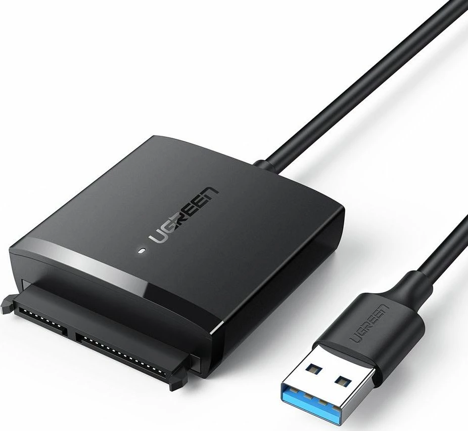 Adapter Ugreen 60561 USB 3.2 Gen 1 në SATA III, për HDD/SSD 2.5\"/3.5\", i zi