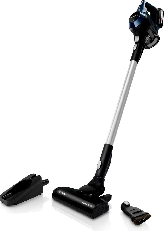 Fshesë elektrike pa kabllo Bosch Serie 6 BBS611PCK, 2-në-1, 2.5 Ah, Blu