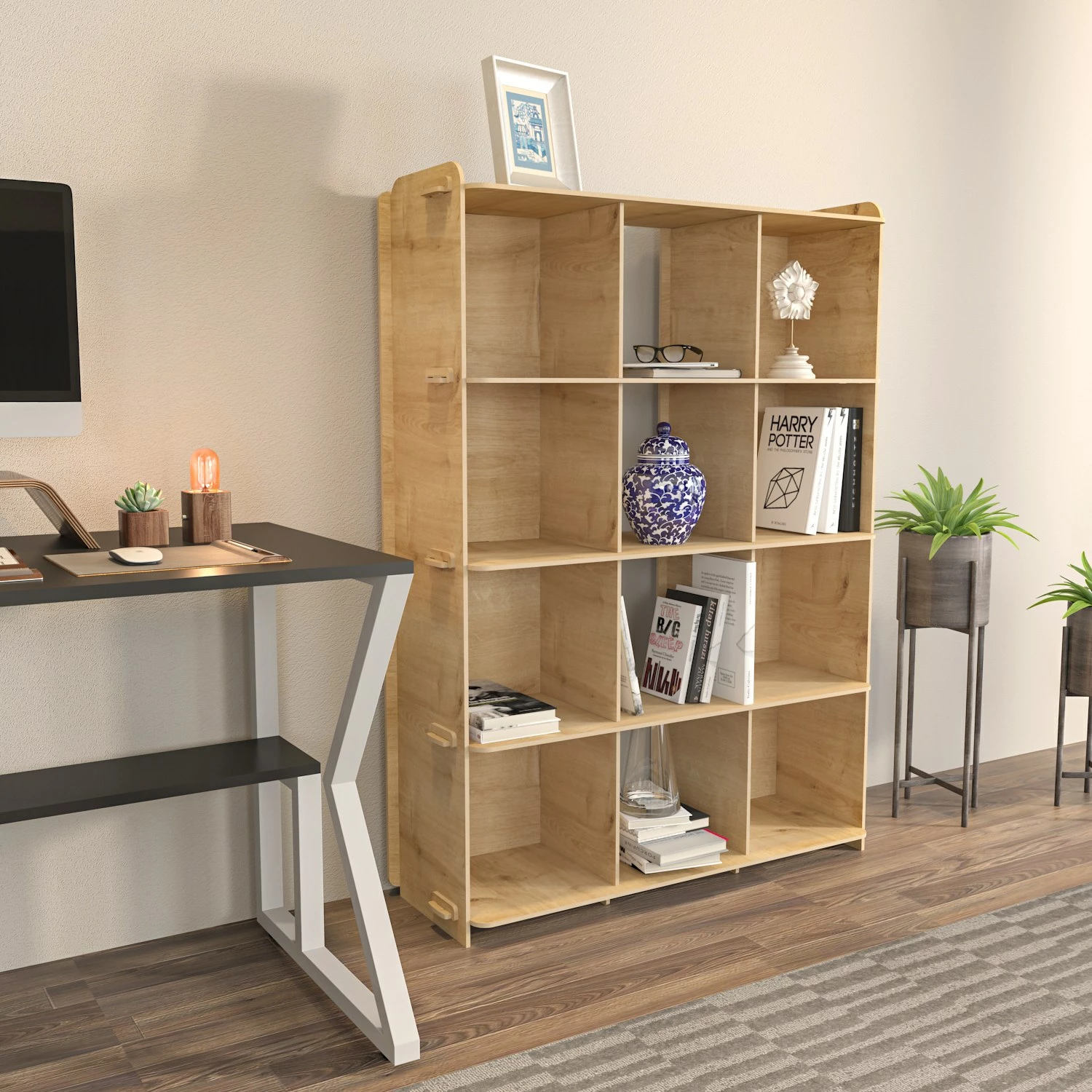 Raft librash Hanah Home, Zimba, ngjyrë lisi