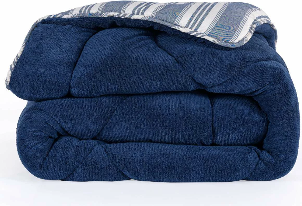 Jorgan i vetëm, ngjyrë navy, L'essentiel, Soft Line