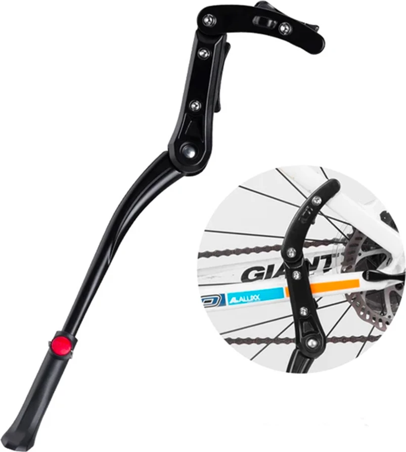 Këmbë mbështetëse biçiklete Rockbros JC1005BK, alumini, e zezë