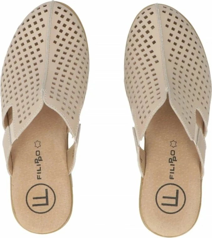 Sandale me platformë Filippo DK6818, bezhë