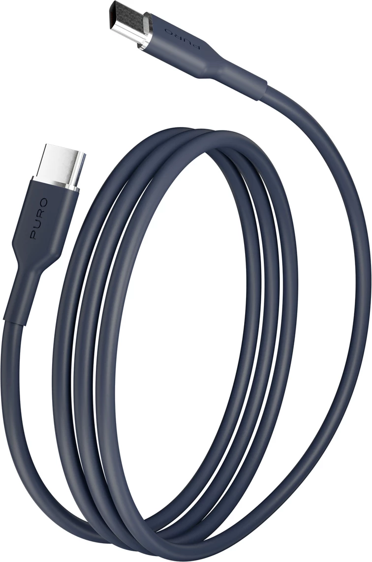 Kabllo USB-C në USB-C Puro ICON 1.5 m, blu navy