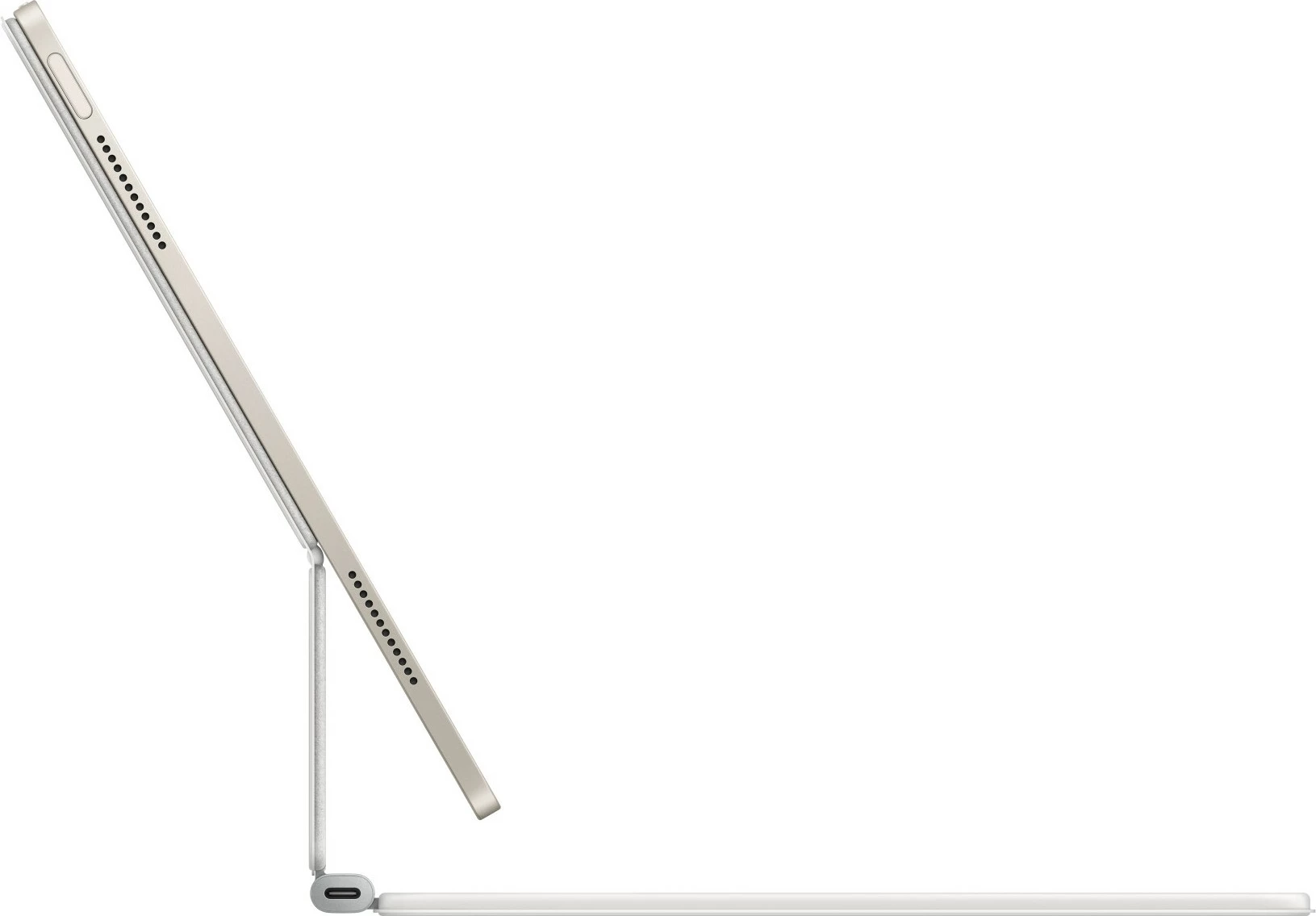Tastierë Apple Magic Keyboard për iPad Air 13-inch M3, holandisht, e bardhë