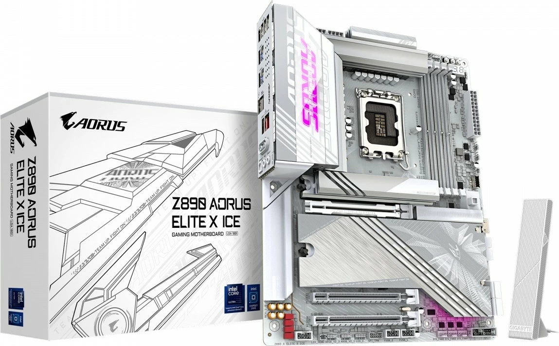 Pllakë amë Gigabyte Z890 A ELITE X ICE, ATX, DDR5, LGA1851, e bardhë