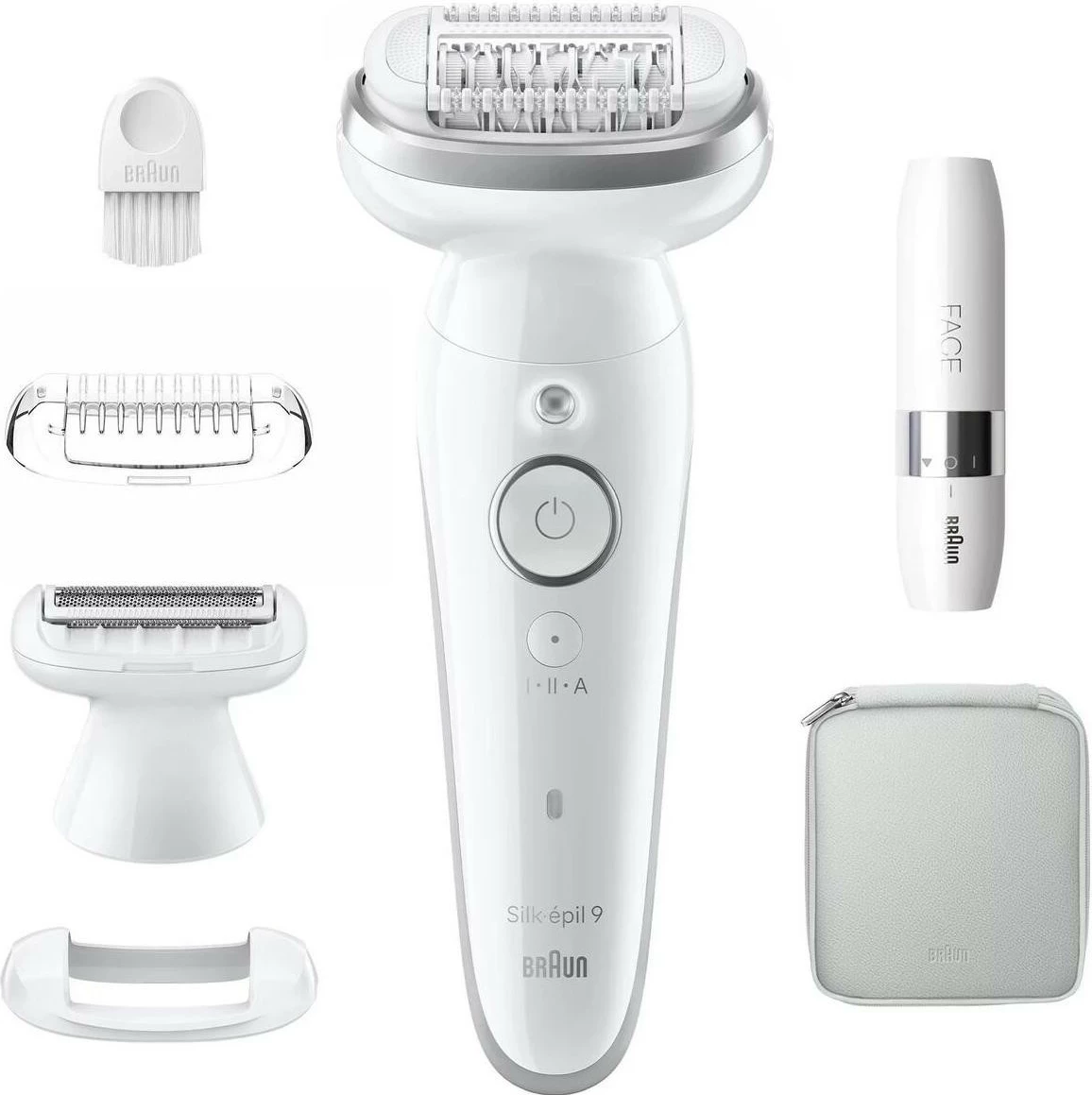 Epilator Braun Silk-épil 9 9-341, i bardhë-argjendtë