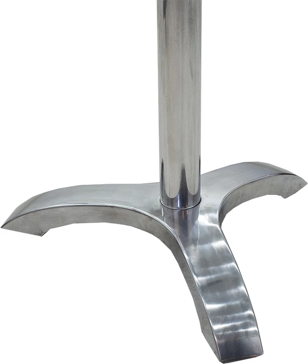 Bazë për tavolinë bar, lartësi mesatare, Greet, alumini, tre-këmbëshe, 59x59x72cm