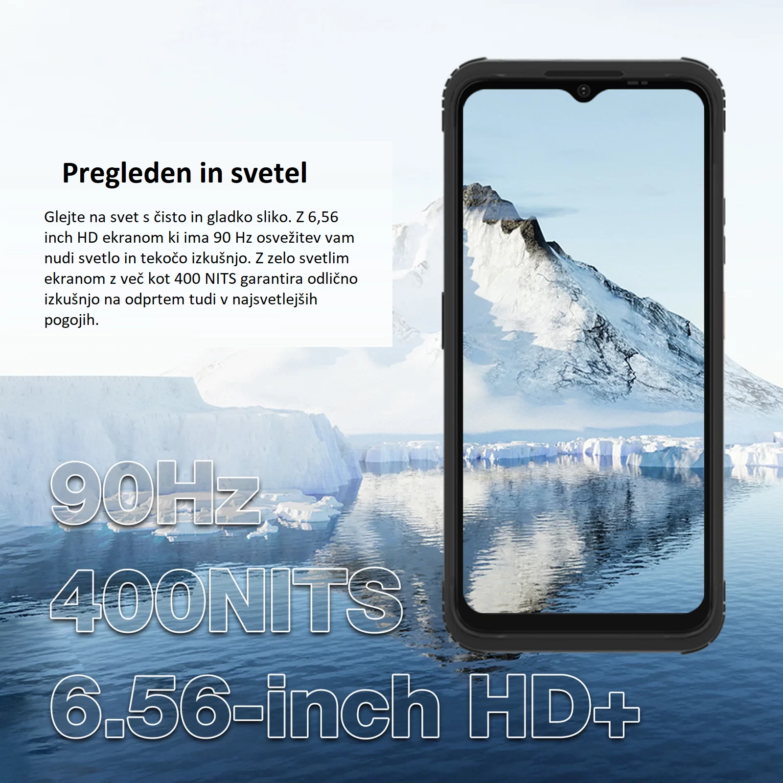 Celular AGM H Max 4GB/128GB, bateri 10,000 mAh, Android 14, ekran 6.56\" 90Hz, i zi