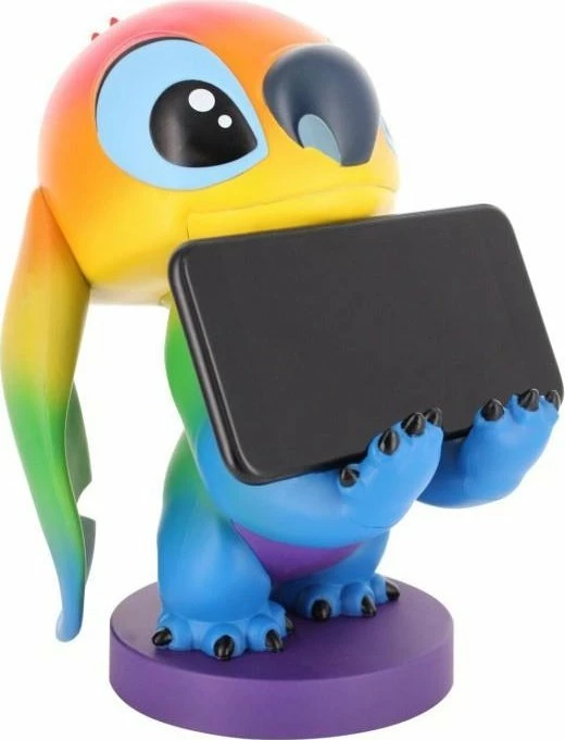 Mbajtës celulari/kontrolleri Cable Guys Disney Lilo & Stitch Rainbow Stitch 20 cm, shumëngjyrësh