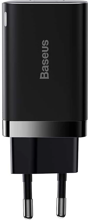 Karikues i shpejtë Baseus CCSUPP-E01, 30W, USB + USB-C, i zi