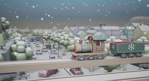 Lojë Nintendo Switch MAXX TECH Tracks Winter Wonderland Bundle (CIAB), bundle me tren druri + kod DLC