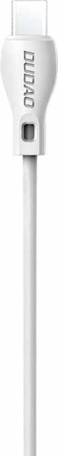 Kabllo Dudao L4T, USB në Type-C, 2m, 2.1A, e bardhë