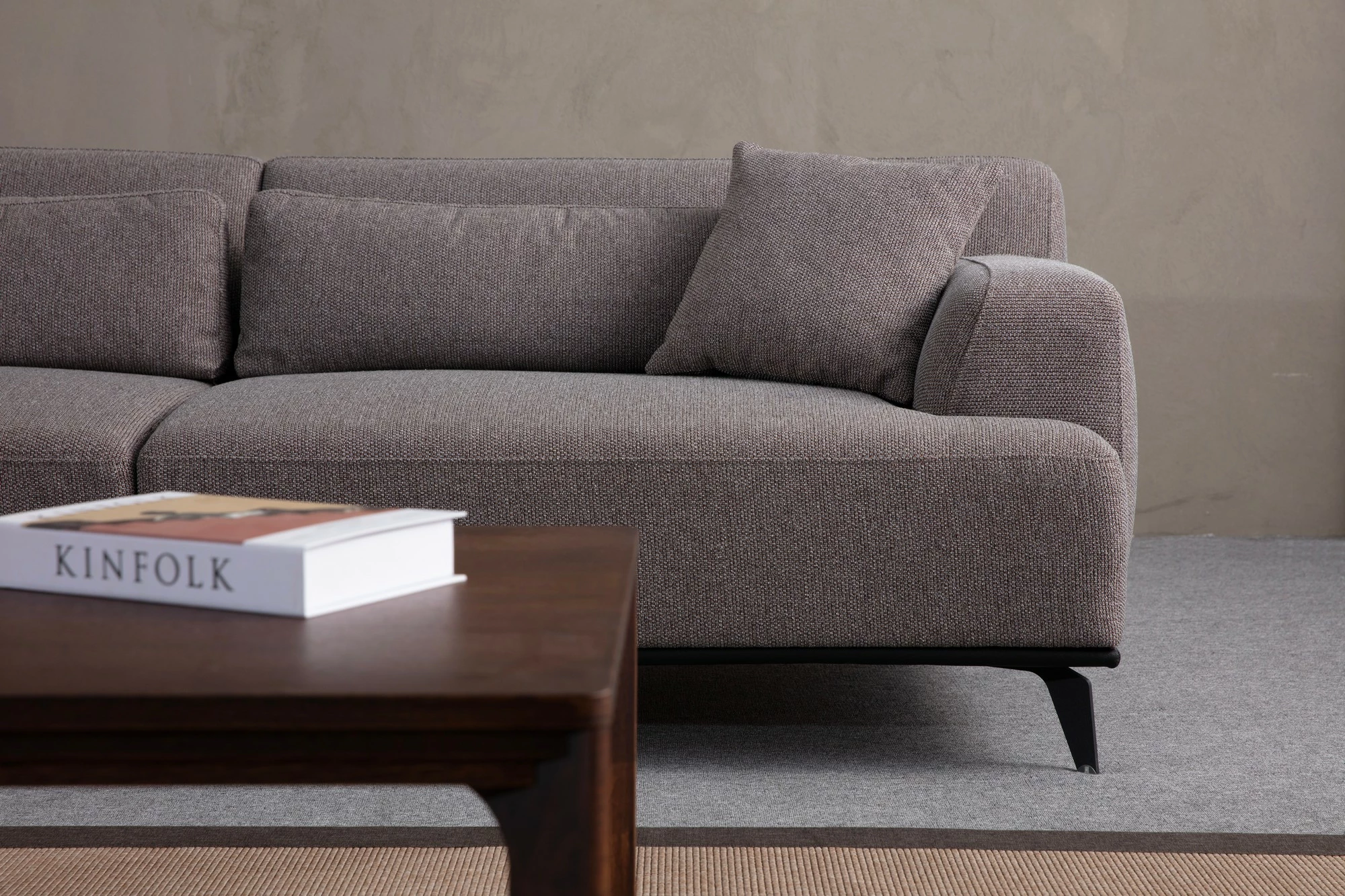 Divan dy vendësh Atelier del Sofa, Jaguar 2, kafe-gri