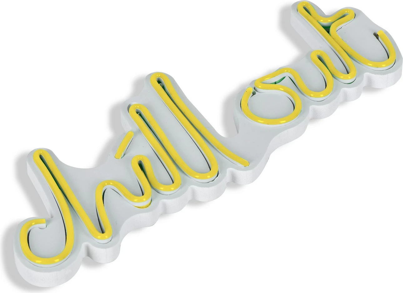Dekor dritash LED plastike, Chill Out, ngjyrë e verdhë - 6