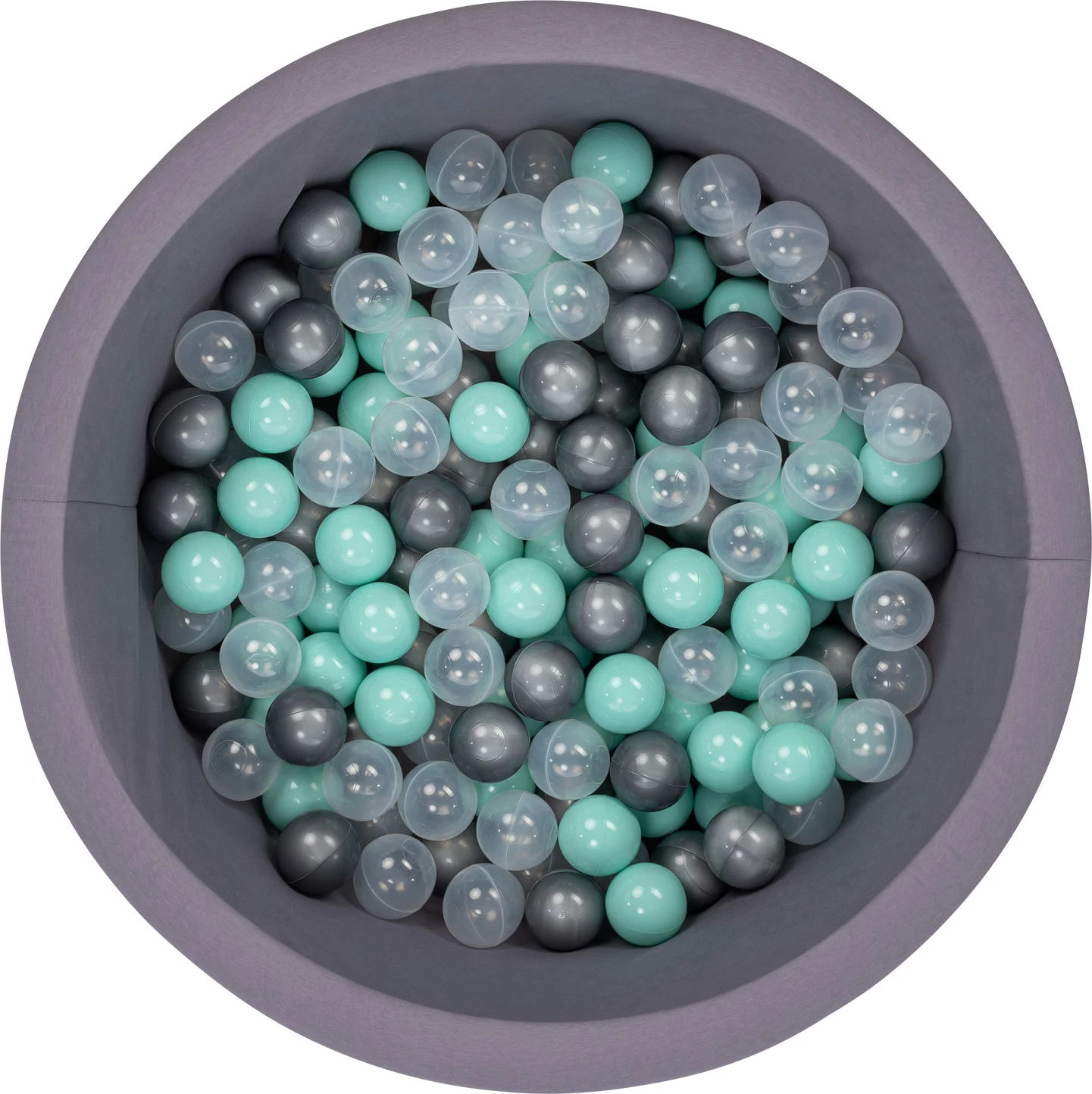 Pishinë me topa për fëmijë, Bubble Pops v3, ngjyrë gri