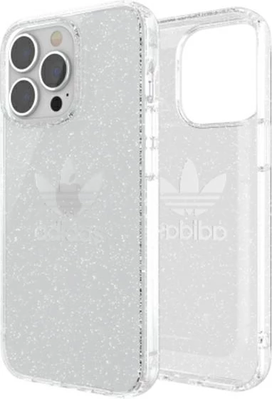 Mbështjellës Adidas OR për iPhone 13 Pro / 13 6.1", Glitter, Transparent, Silver