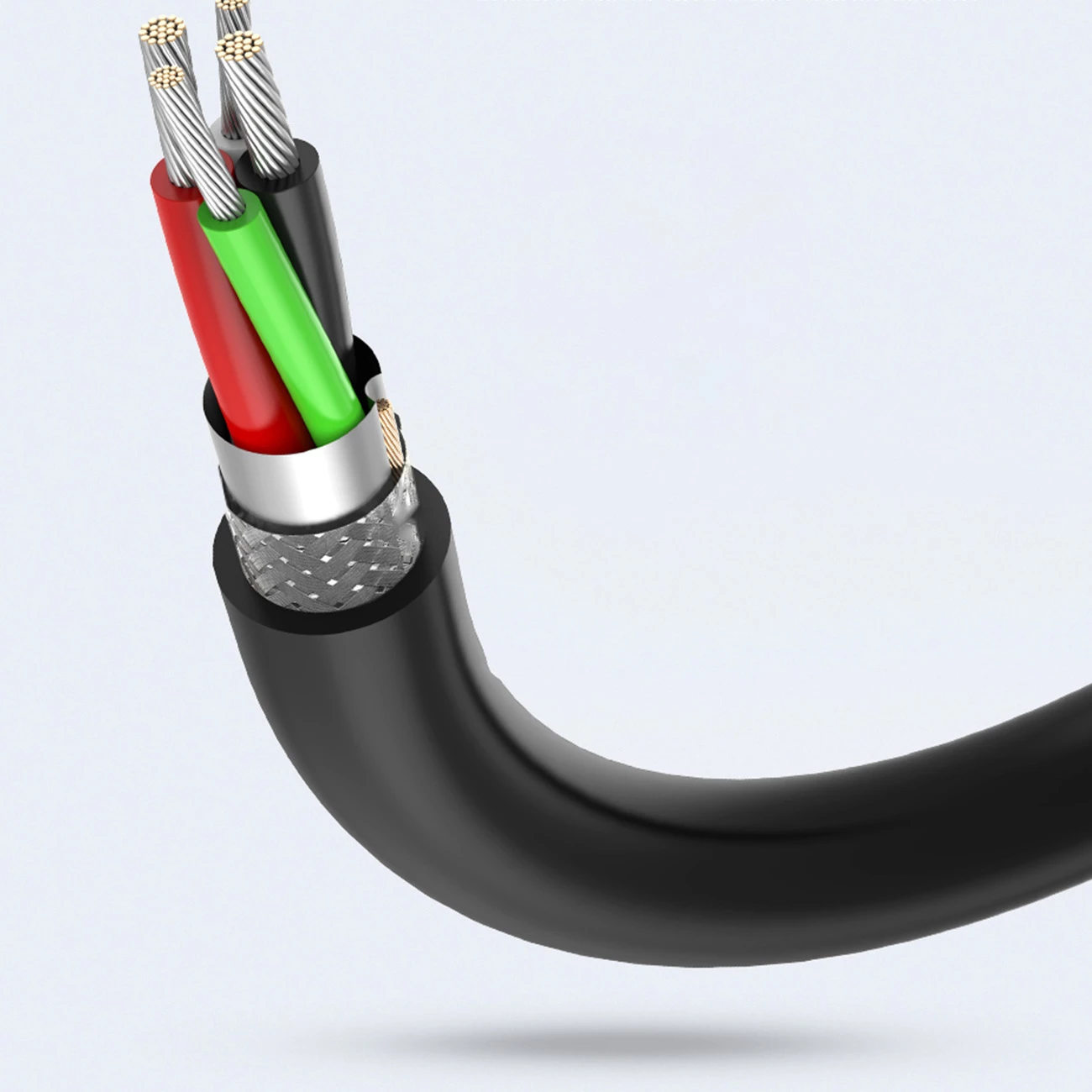 Kabllo zgjatuese USB Ugreen US103, 3m, USB 2.0, E zezë