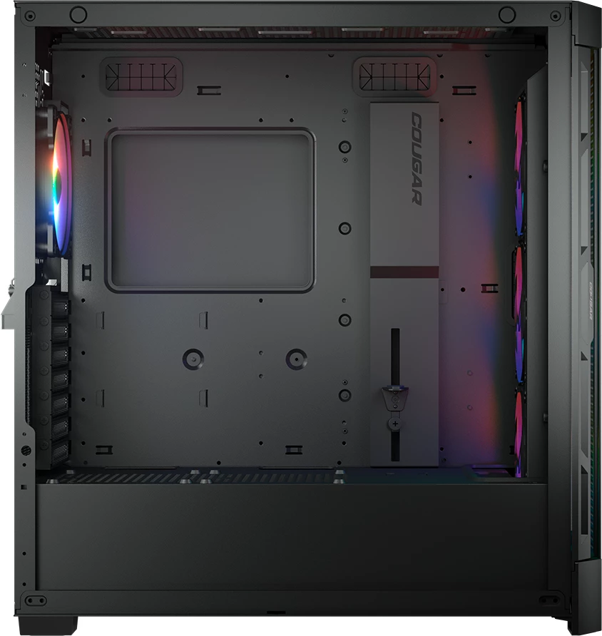 Kasë COUGAR DUOFACE PRO RGB Midi Tower 4x120mm, e zezë