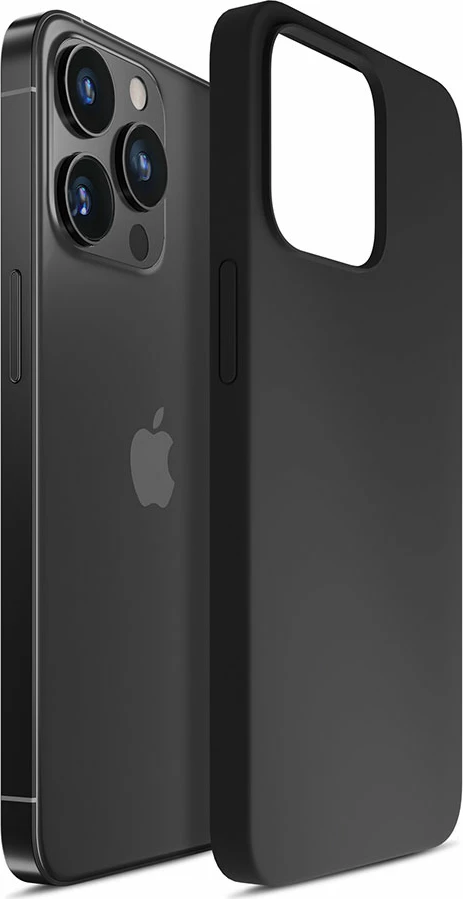 Mbështjellës silikon për celular 3mk, iPhone 14 Pro, i zi