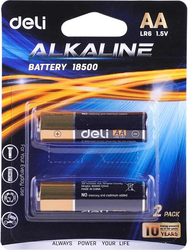 DELI BATERI AA LR6 18500 1/2