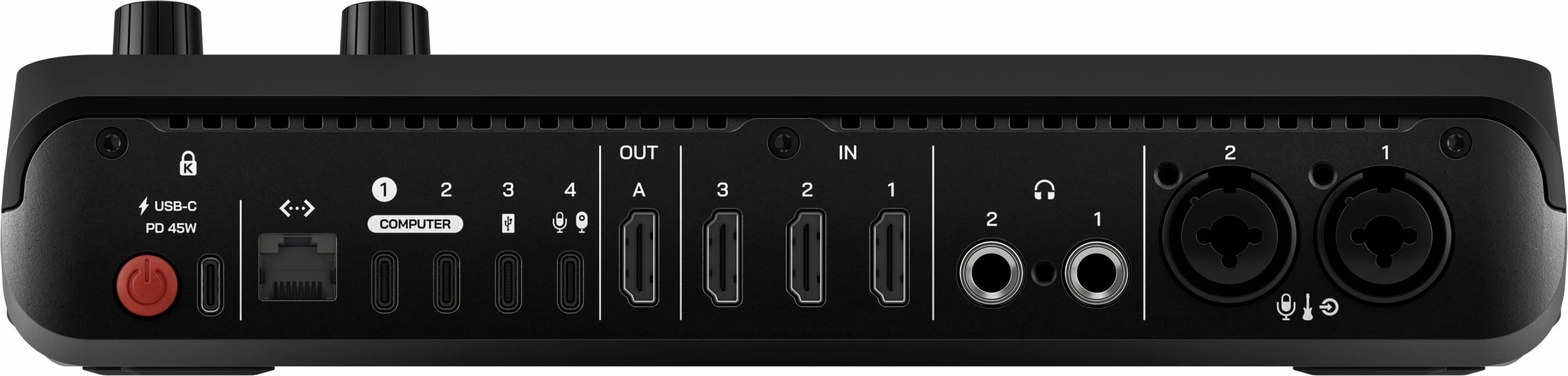 Konsolë prodhimi video/audio Rode RØDECaster Video S, 4 burime video, 2x XLR, e zezë, me adapter dhe kabllo USB-C