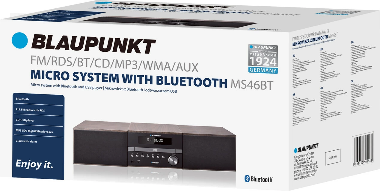 Radio me CD, USB dhe Bluetooth BLAUPUNKT MS46BT