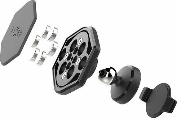 Mbajtës magnetik për celular Fixed Icon Flex FIXIC-FLEX-BK, i zi, set