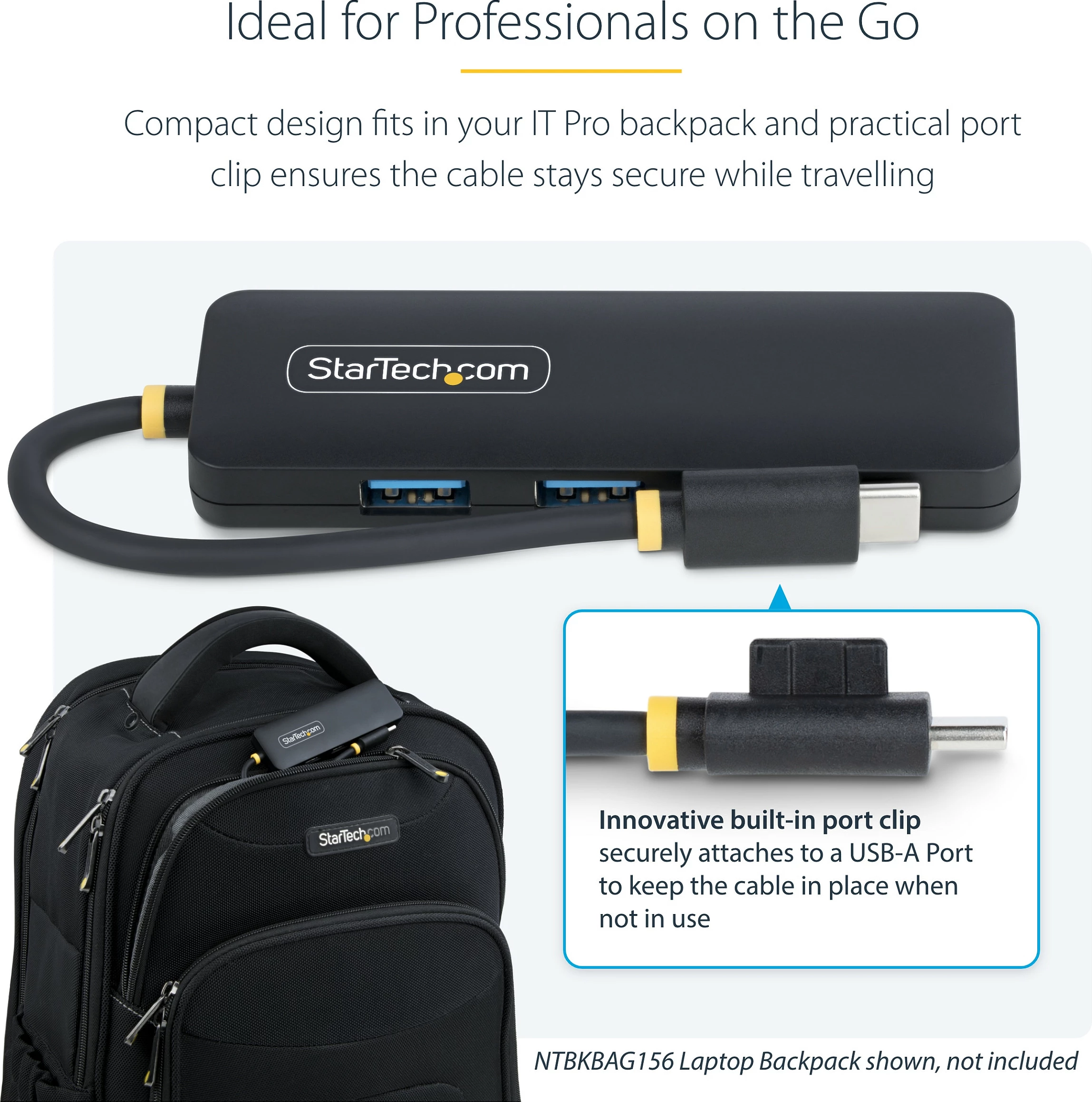 Hub USB-C StarTech 4-Port USB 3.2 Gen 1, 4x USB-A 5Gbps, i zi