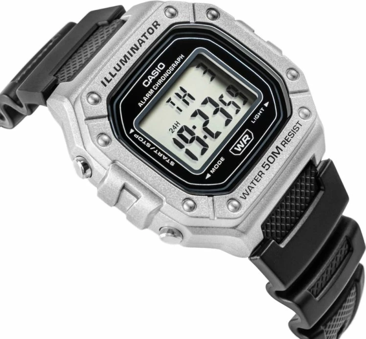 Orë dore për meshkuj Casio, e zezë