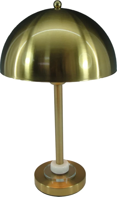 Llambë tavoline Lustrous Inart E27 metalike ari D25x42cm