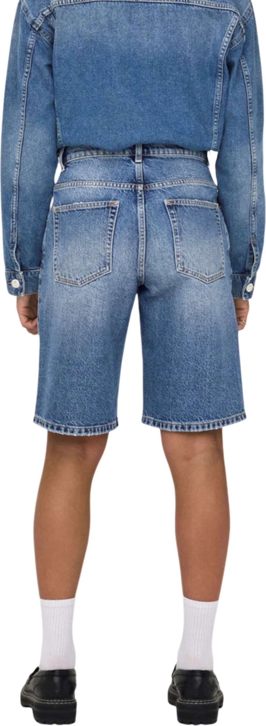 Shorce për femra Only Onlmate Reg Baggy Long Shorts Dnm Noos 15340976, denim [Madhësia: M]