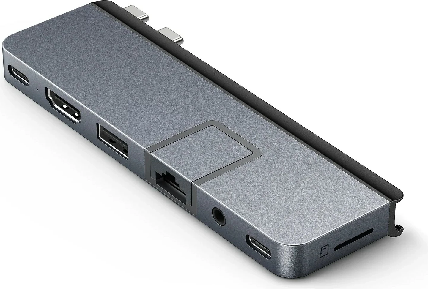 Stacion dokimi Targus HyperDrive Dual USB-C TB, 7 porte, 6K Ultra HD, gri