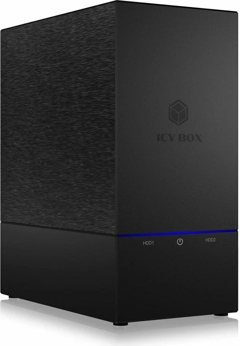 Kasë e jashtme RAID ICYBOX IB-RD3621-C31 për 2x 2.5"/3.5" SATA HDD/SSD, USB-C (USB 3.2 Gen 2 10 Gbit/s), e zezë