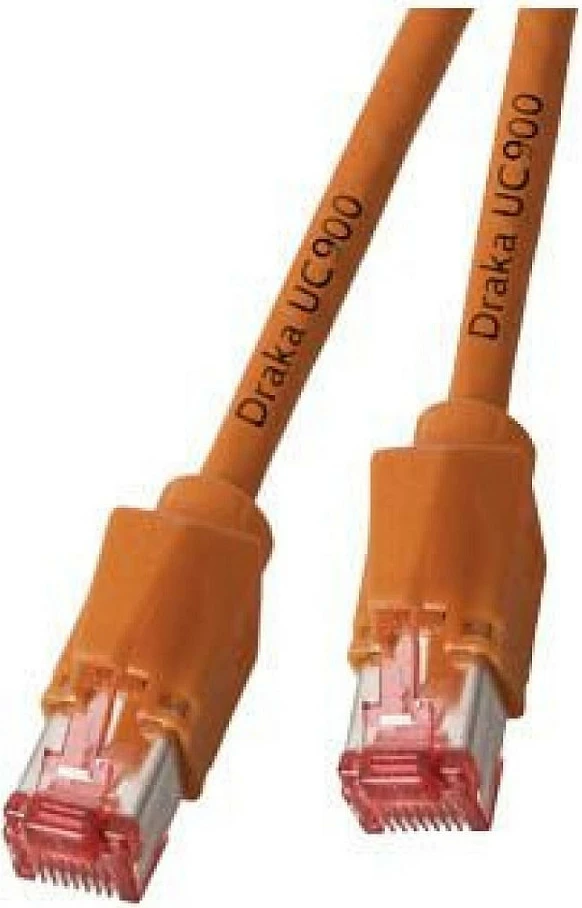 Kabllo rrjeti EFB Elektronik RJ45 Cat6a S/FTP LSZH 0.25m, portokalli