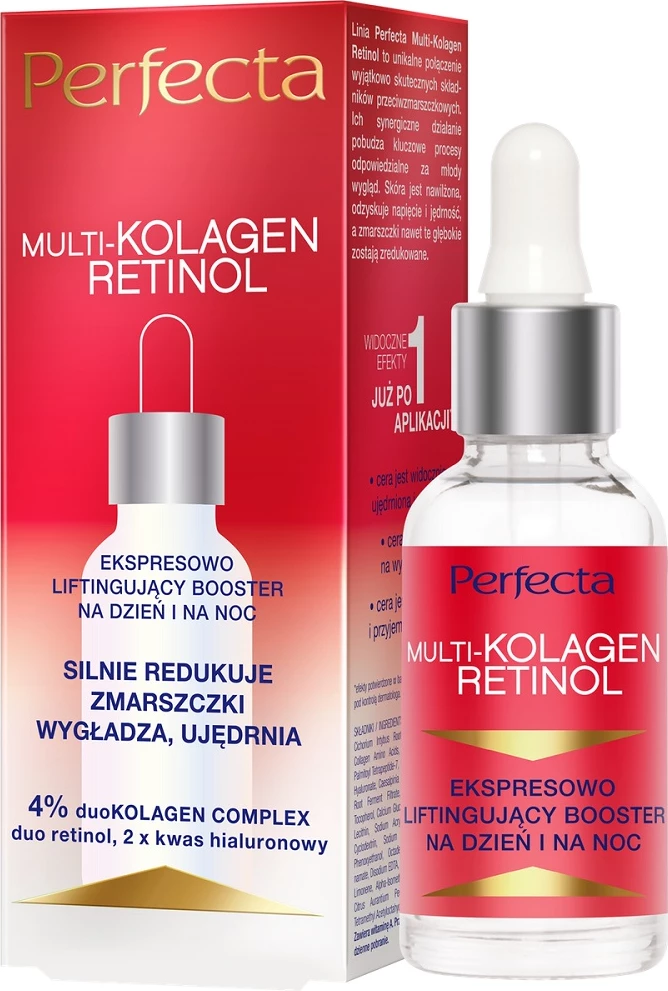 Serum për fytyrë Perfecta Multi-Collagen Retinol Rapid Lifting për femra 30ml