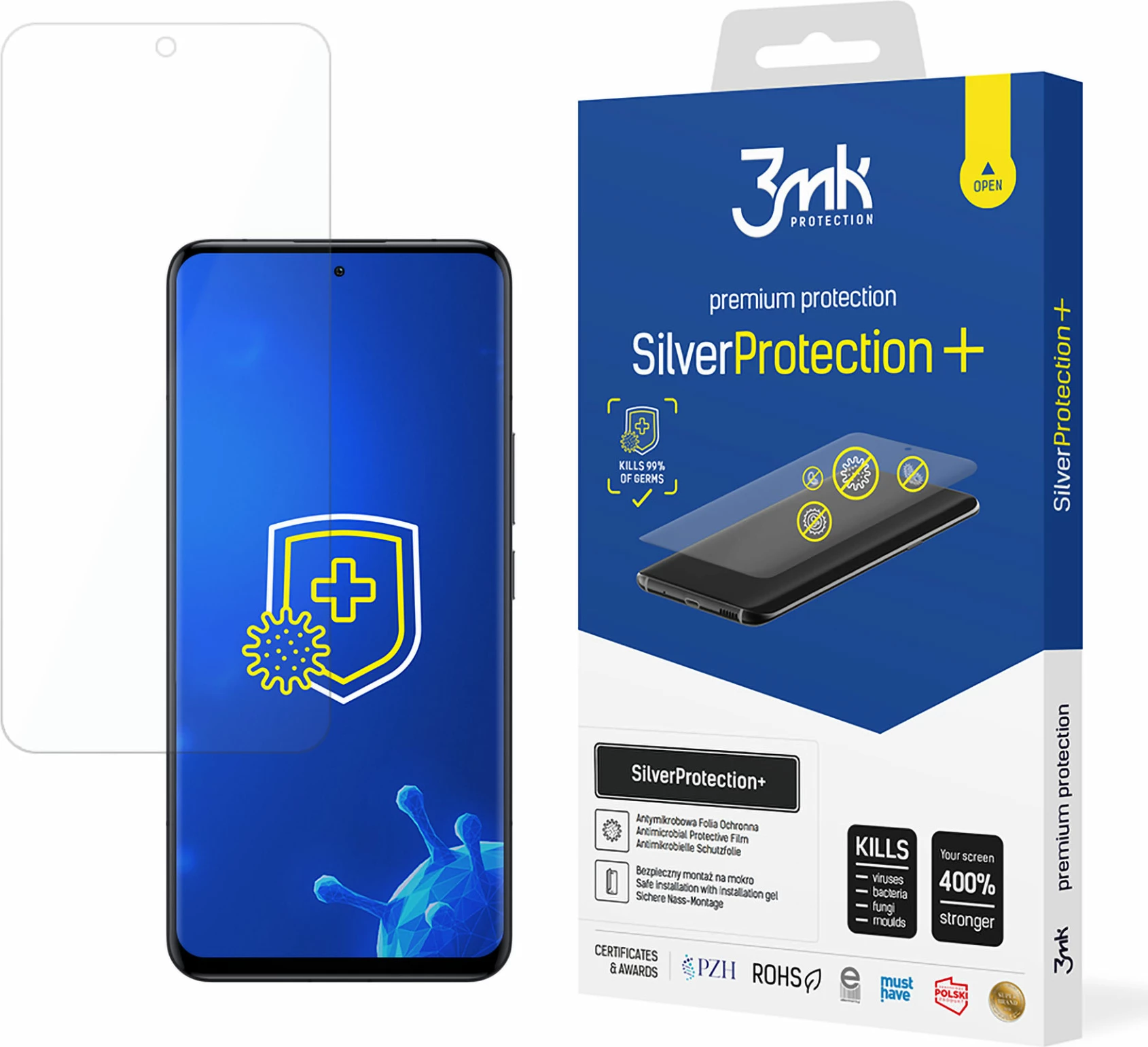 Folje mbrojtëse 3mk SilverProtection+ për Xiaomi 14 Ultra, Transparent