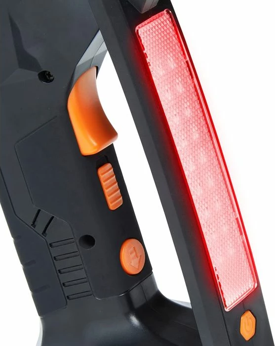 Inflator gomash VONHAUS 3500001 12V, bateri Li-ion 1500mAh, manometër digjital LCD, LED, i zi/portokalli, set me aksesorë